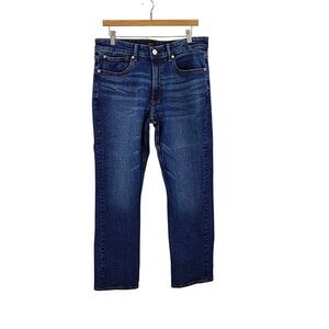 Quince Men Warren Stretch Relaxed Straight Jeans Blue 33